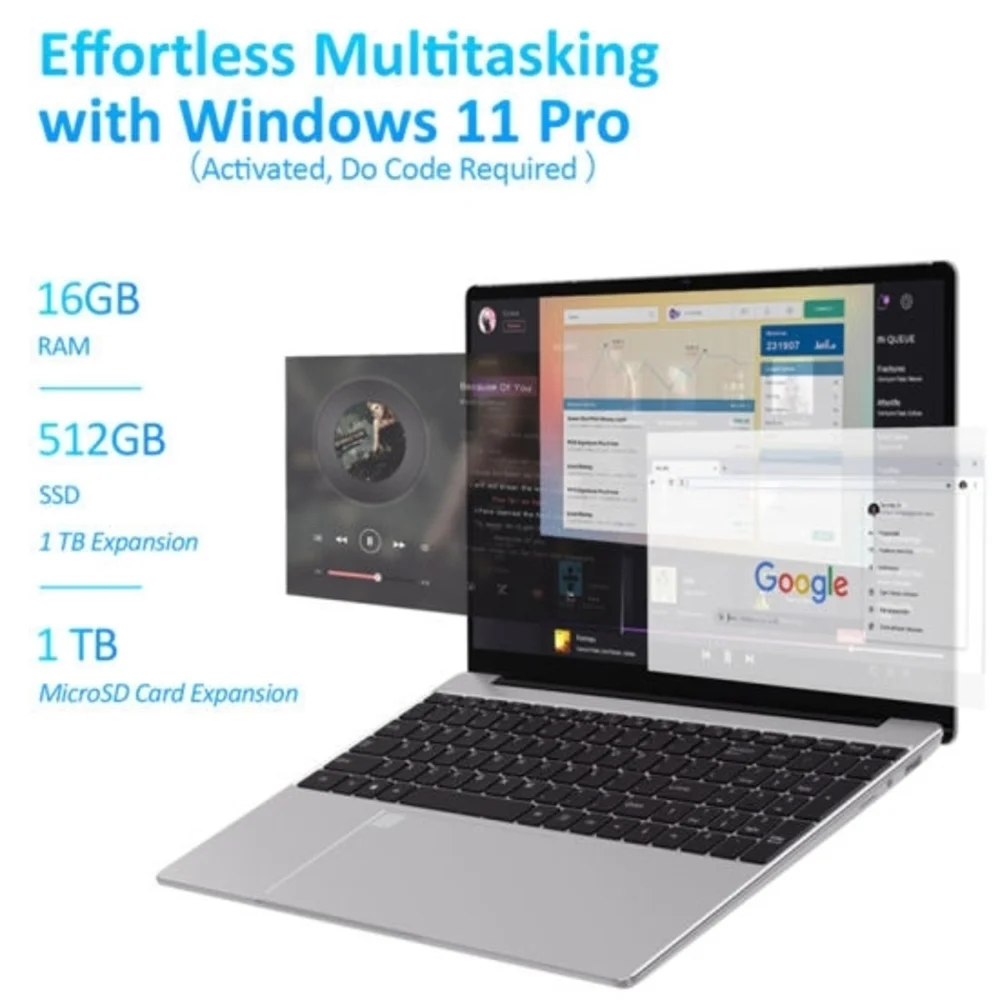 Sleek Silver Laptop